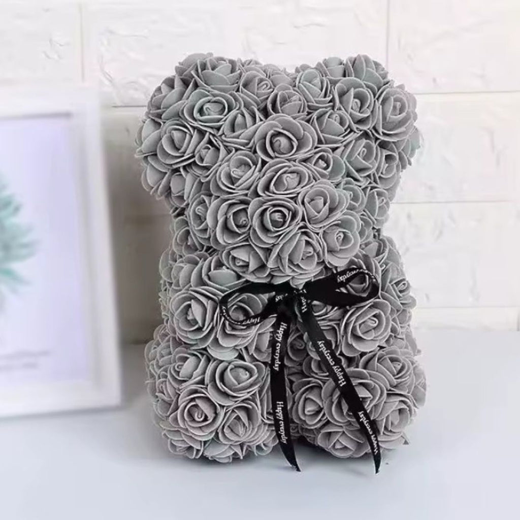 Oso de Peluche Hecho de Flores